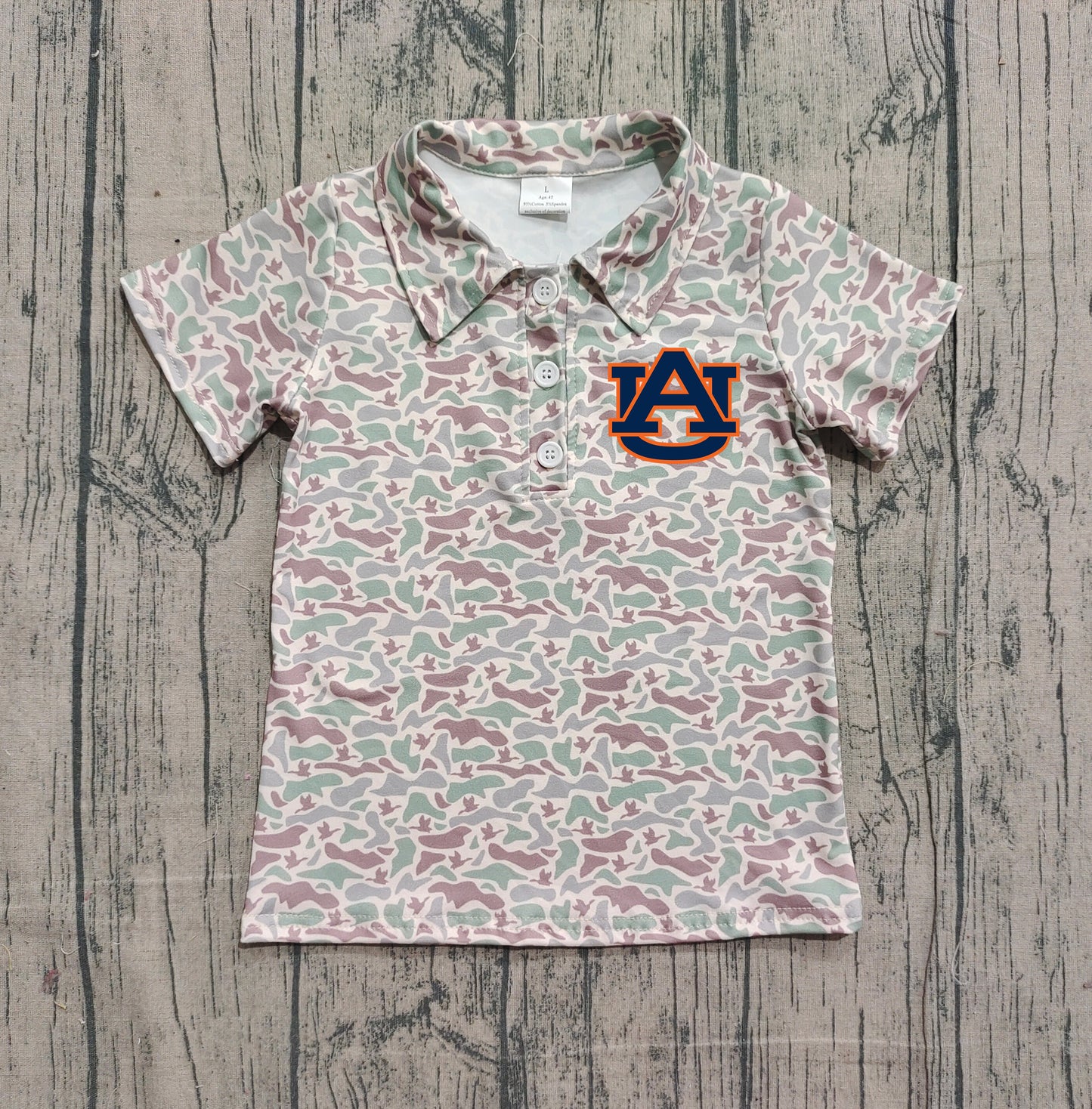 Custom moq 5 mix size milk silk baby boys clothes team camouflage summer short sleeve top-25.11.20