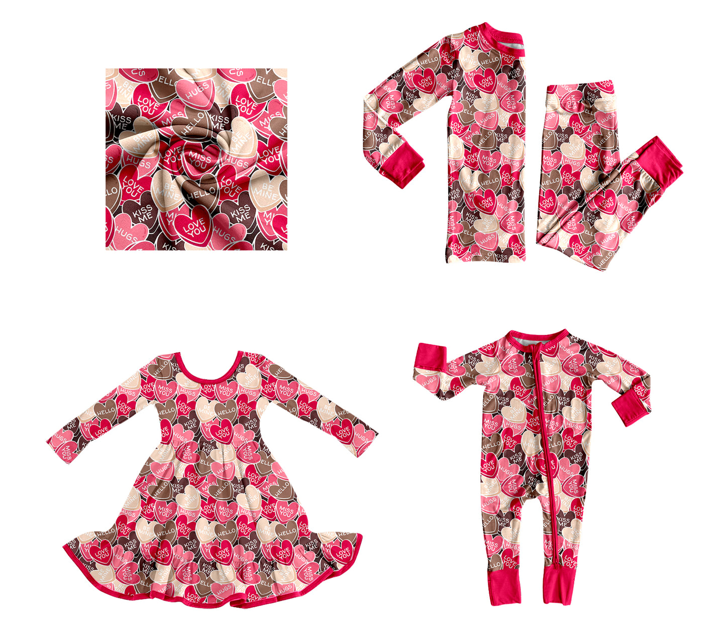 25.9.20 custom each style moq 8 eta 6-8week Sibling Sisters love baby girl long sleeve pants sets and dress and rompers match family design
