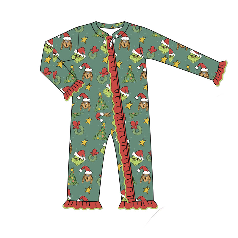 7.23 custom each style moq 5eta 4-6week Sibling Sister Christmas baby girls sets and dress and rompers match family design