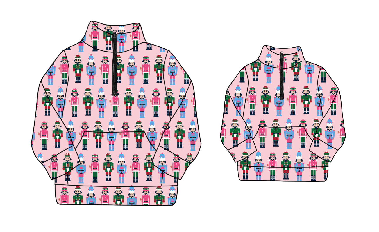 25.8.21 custom each style moq 5eta 4-6week Sibling Sister Christmas baby boy long sleeve top and adult top match design