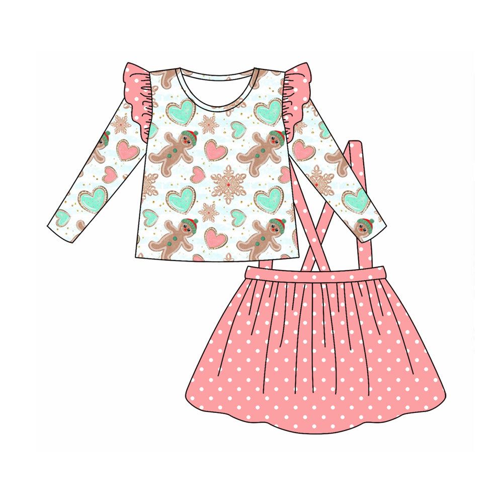 6.26 custom each style moq 5eta 4-6week baby girls clothes Christmas pink long sleeve girls dress