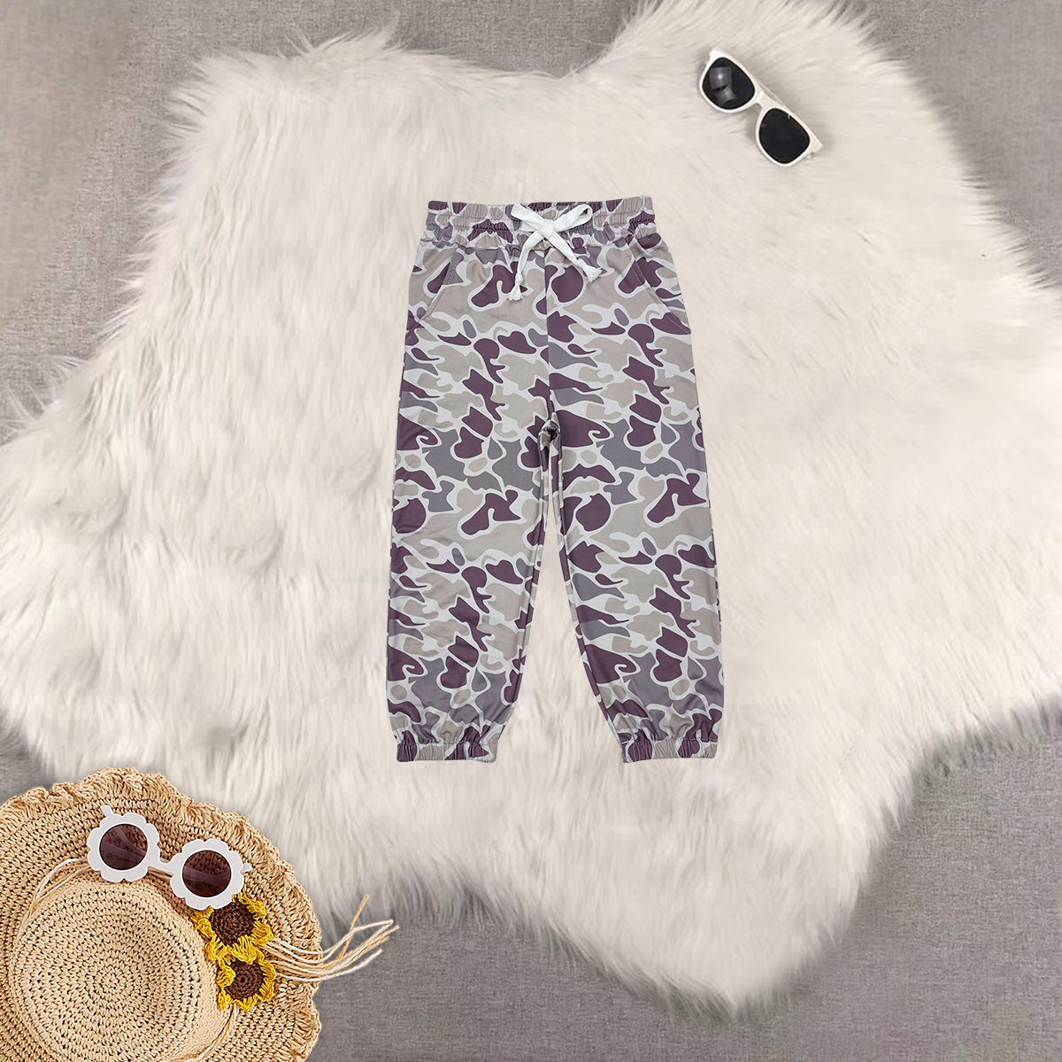 RTS NO MOQ Baby Boys Clothes Camouflage Pocket overalls Pants