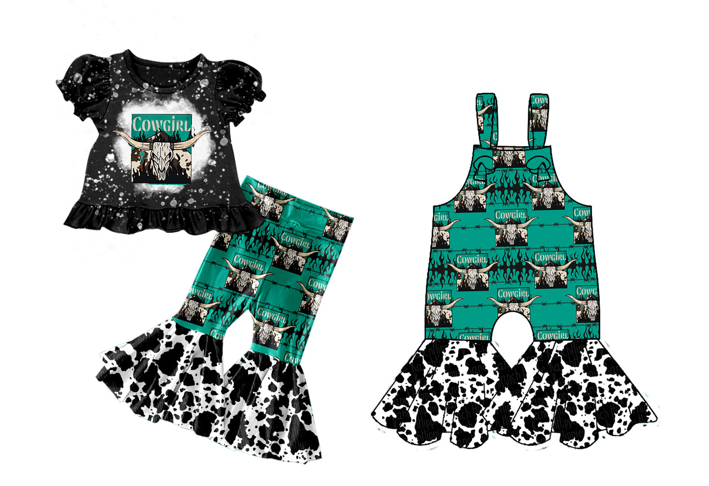 25.10.9 custom each style moq 8 eta 6-8week Sibling Sisters cow head baby girl short sleeve shorts sets and jumpsuit match family design