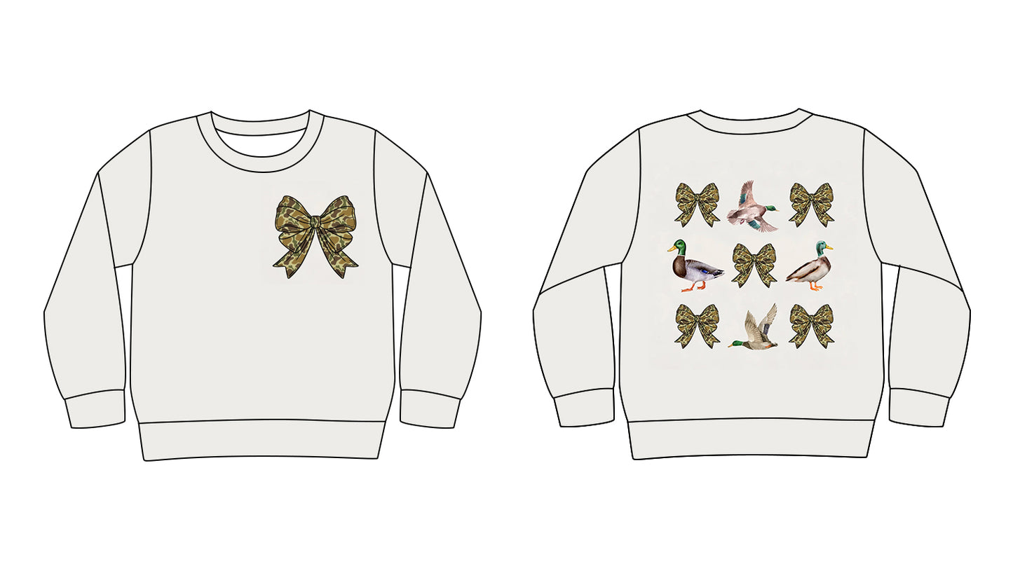 8.27 custom each style moq 5eta 4-6week adult women clothes adult women bow ducks long sleeve summer top