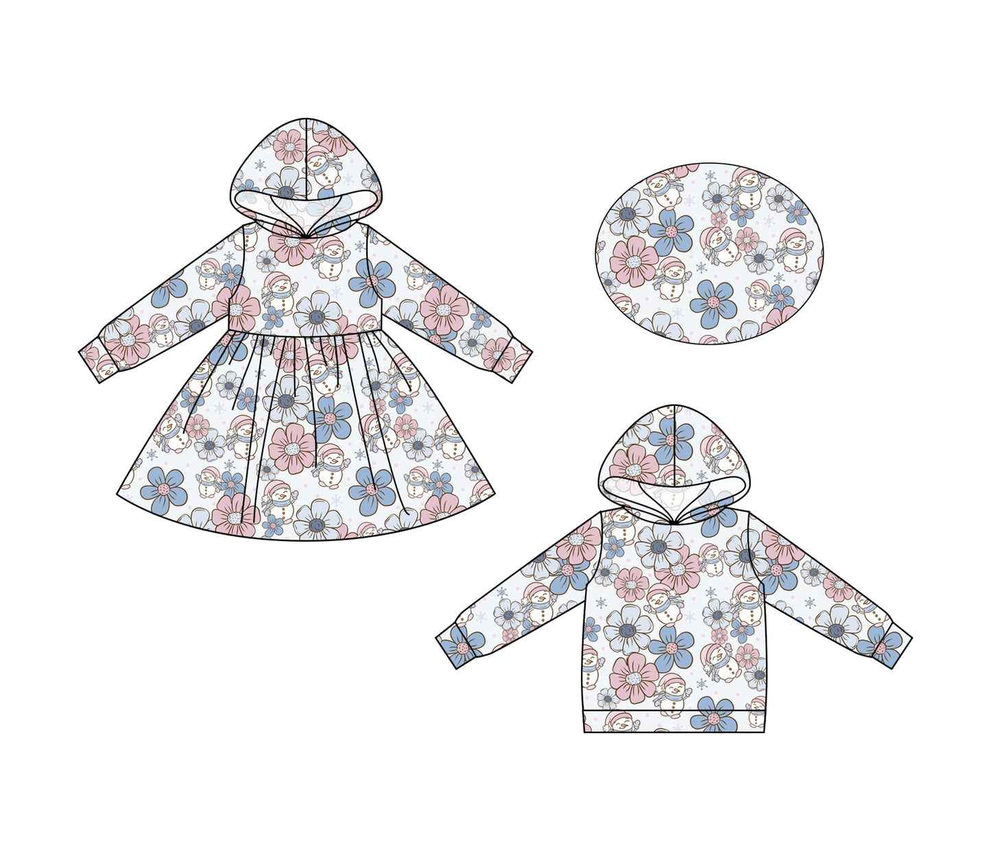 25.6.21 custom each style moq 5eta 4-6week Sibling Sisters floral baby girls long sleeve dress and top match family design