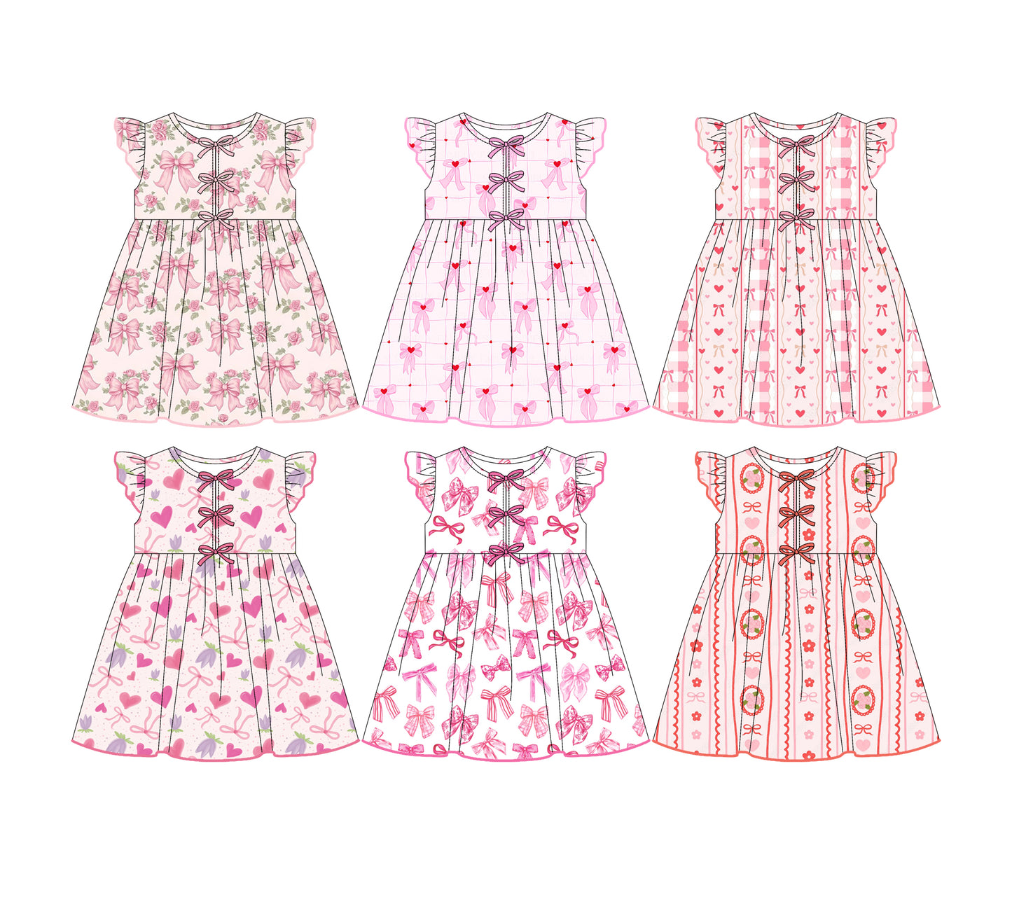 25.7.18 custom each style moq 5eta 4-6week Sibling Sisters baby girl short sleeve dress 1 and dress 6 match family design