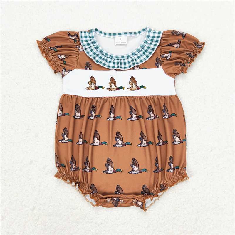 RTS Boys and girls Embroidered Short Sleeve Shorts sets rompers briefs sets