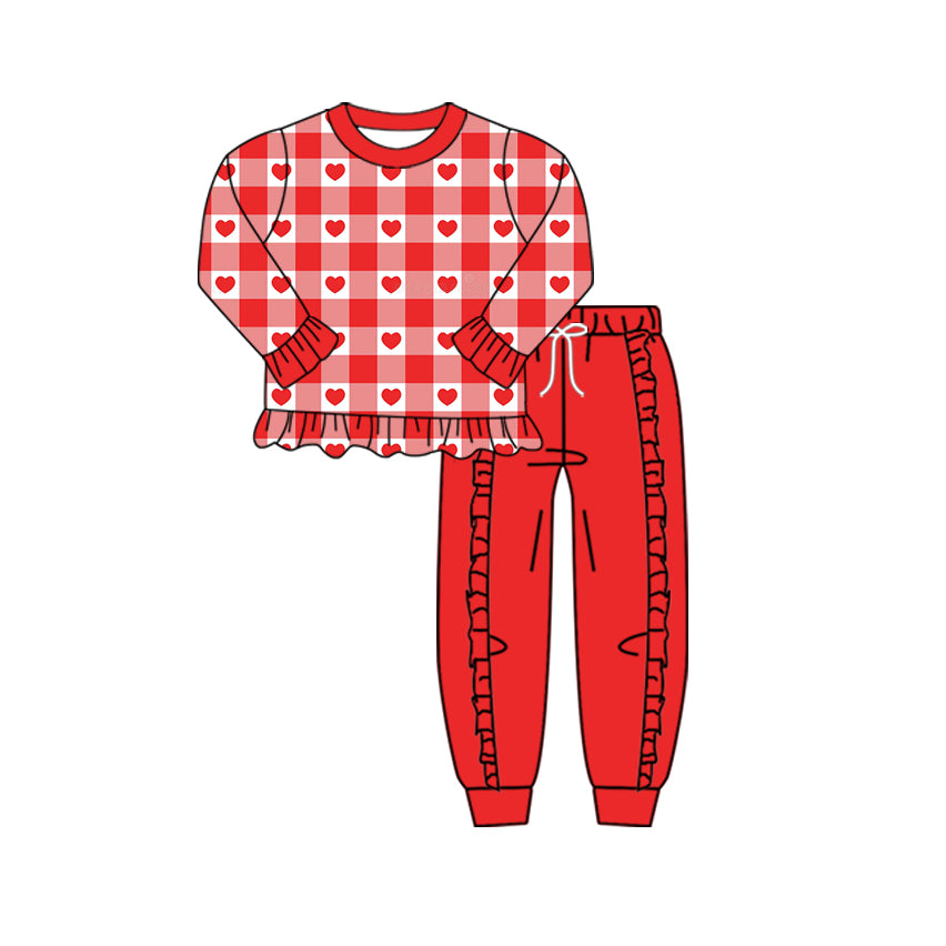 25.9.17 custom each style moq 8 eta 6-8week Sibling Sisters baby girl long sleeve pants sets 1 and sets 4 match family design