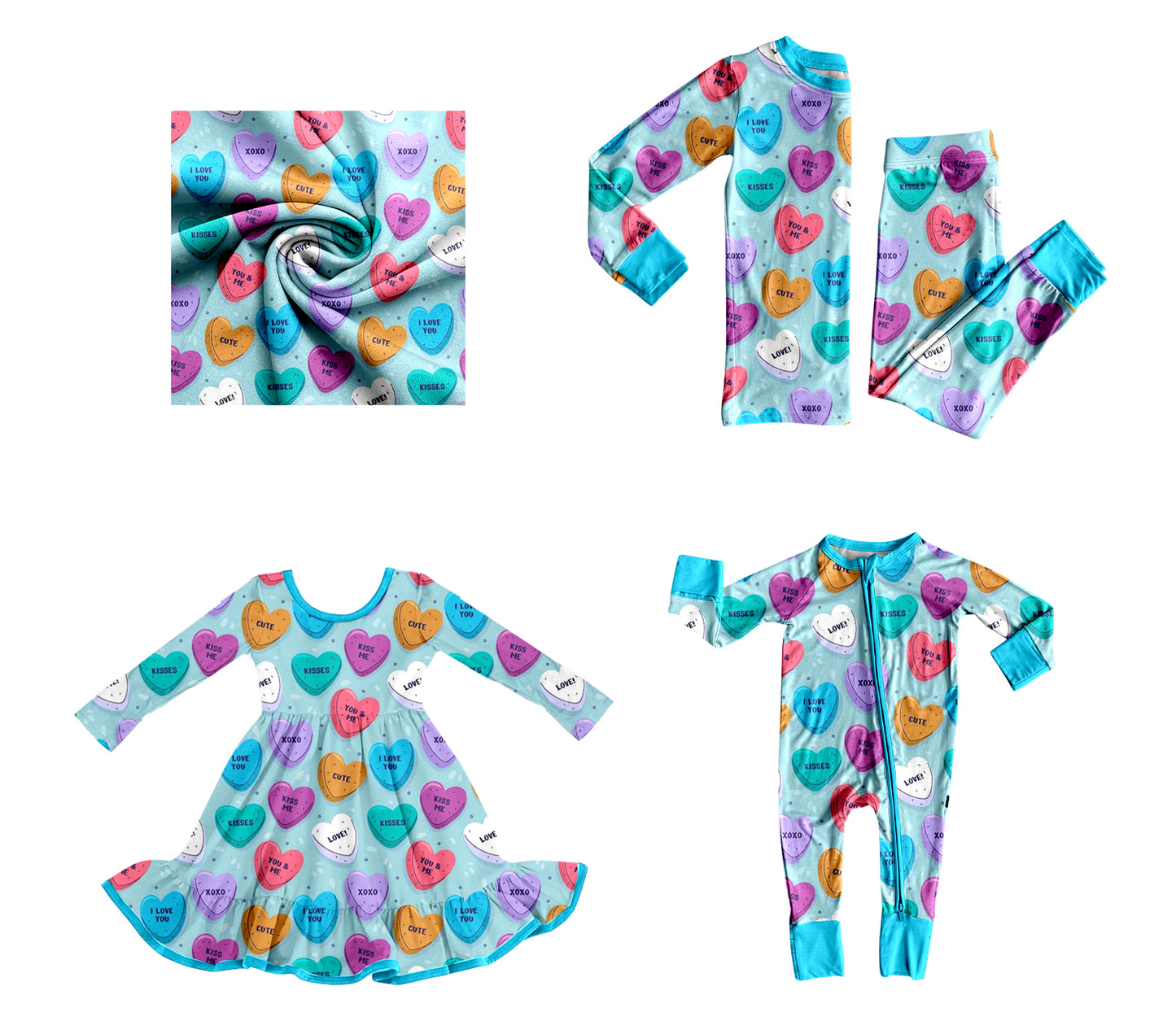 25.9.11 custom each style moq 5eta 4-6week Sibling Sisters love baby girl long sleeve pants sets and dress and rompers match family design