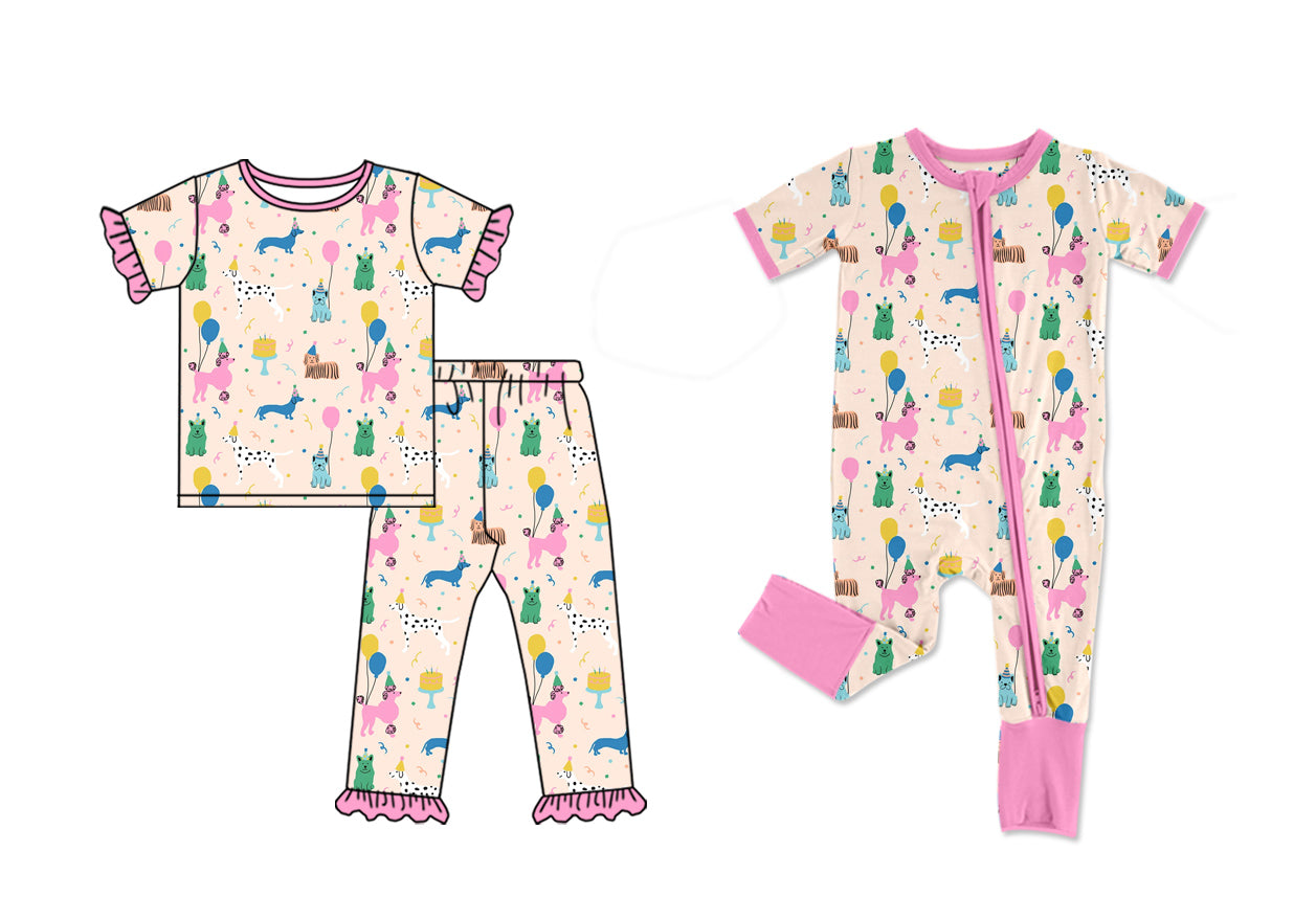 11.29 custom each style moq 5eta 4-6week Sibling Sister baby girls short sleeve sets and rompers match design