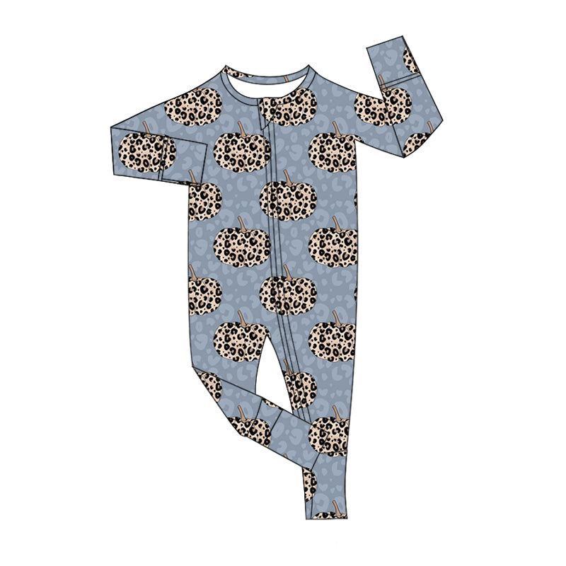 8.26 custom each style moq 5eta 4-6week Sibling Sister leopard pumpkin baby boys sets and rompers match family design