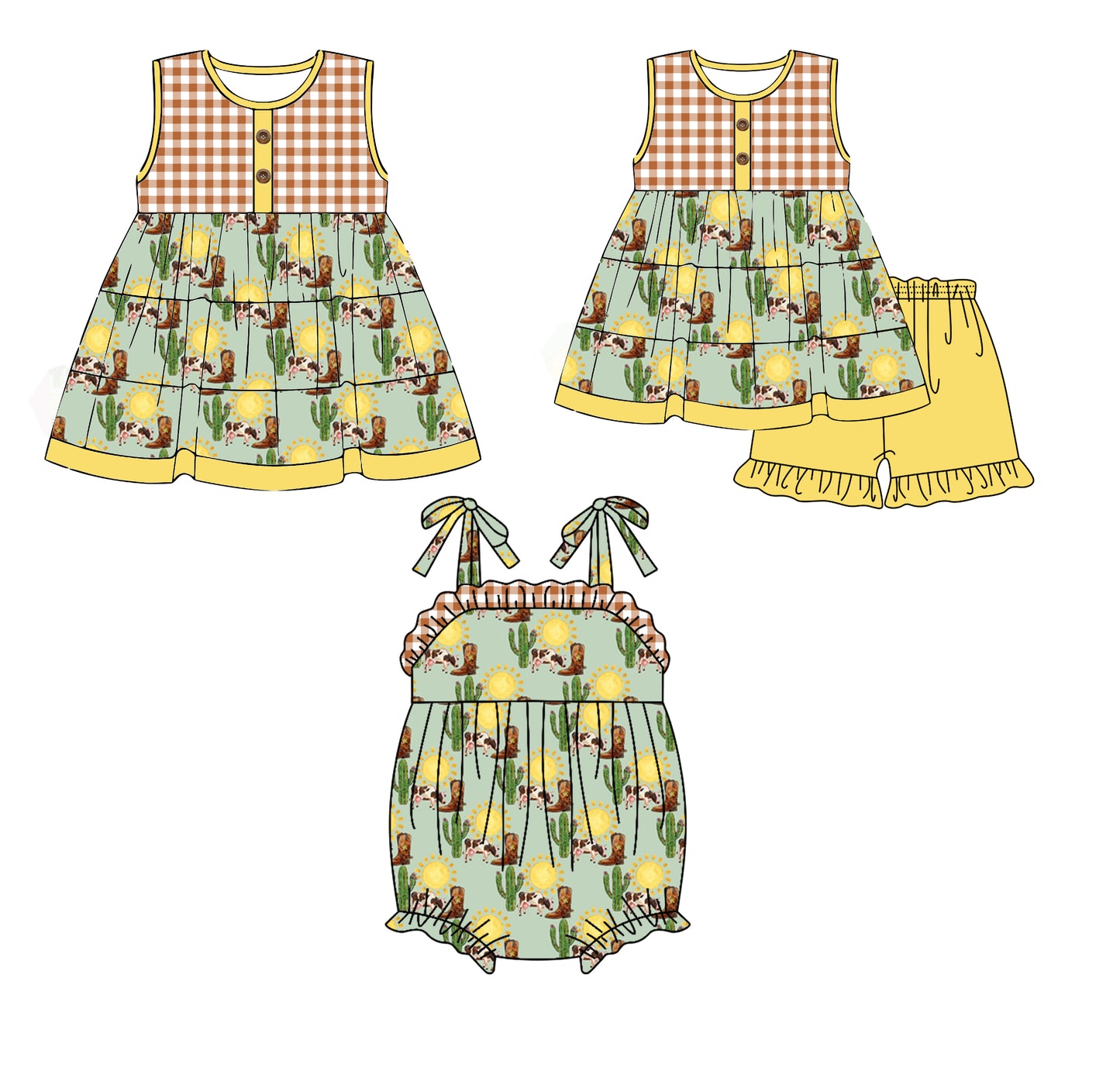 11.18 custom each style moq 5eta 4-6week Sibling Sister boots baby girl short sleeve shorts sets and dress and rompers match family design