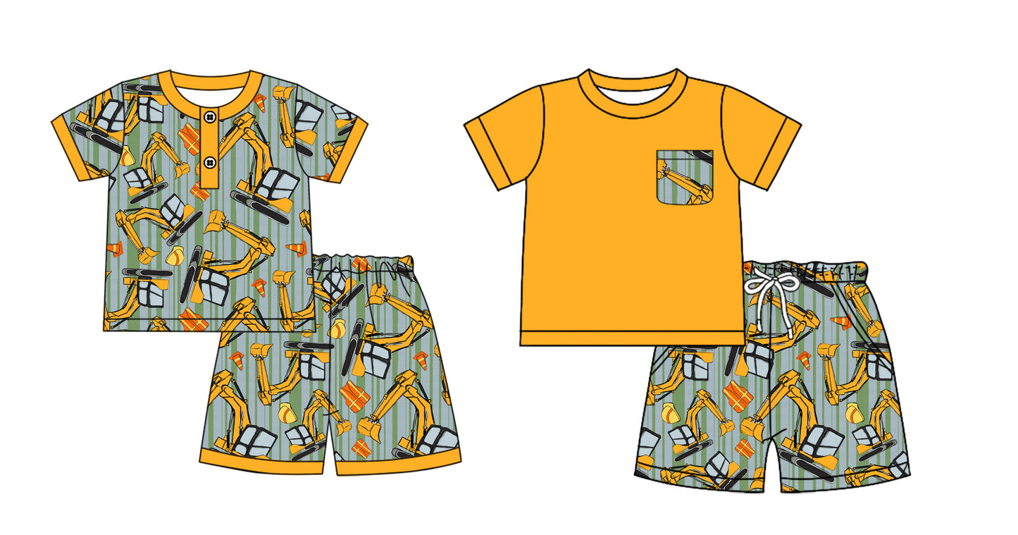 12.18 custom each style moq 5eta 4-6week Sibling Sister baby girls short sleeve shorts fish sets 1 and easter sets 2 match design