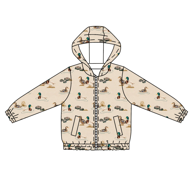 9.14 custom each style moq 5 eta 4-6week baby boys clothes duck hooded long sleeve top