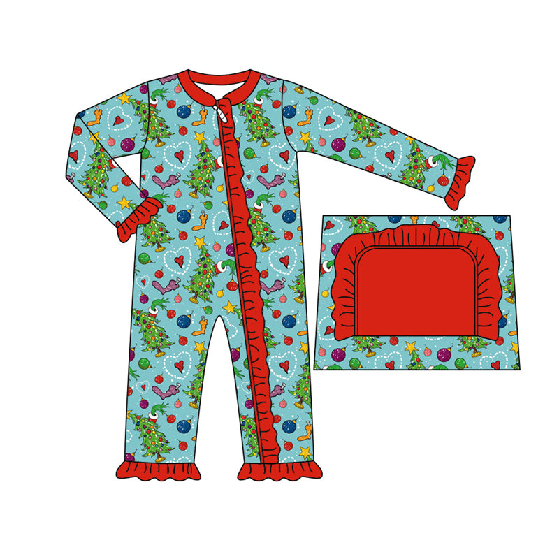 8.29 custom each style moq 5eta 4-6week Sibling Sister Christmas baby girls sets and rompers match family design