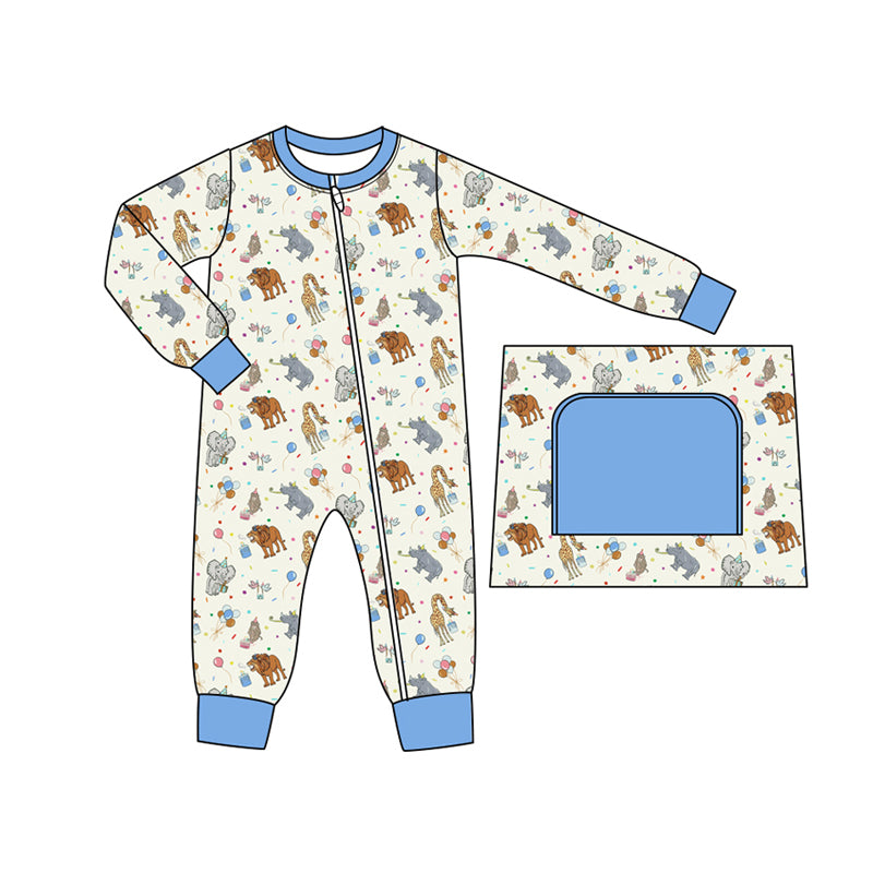 8.31 custom each style moq 5eta 4-6week Sibling Sister animal blue baby boys sets and rompers match family design