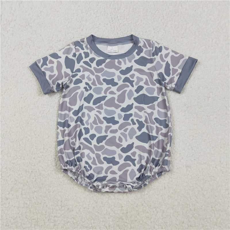 RTS NO MOQ Sibling baby Boys clothes camouflage duck short sleeve rompers
