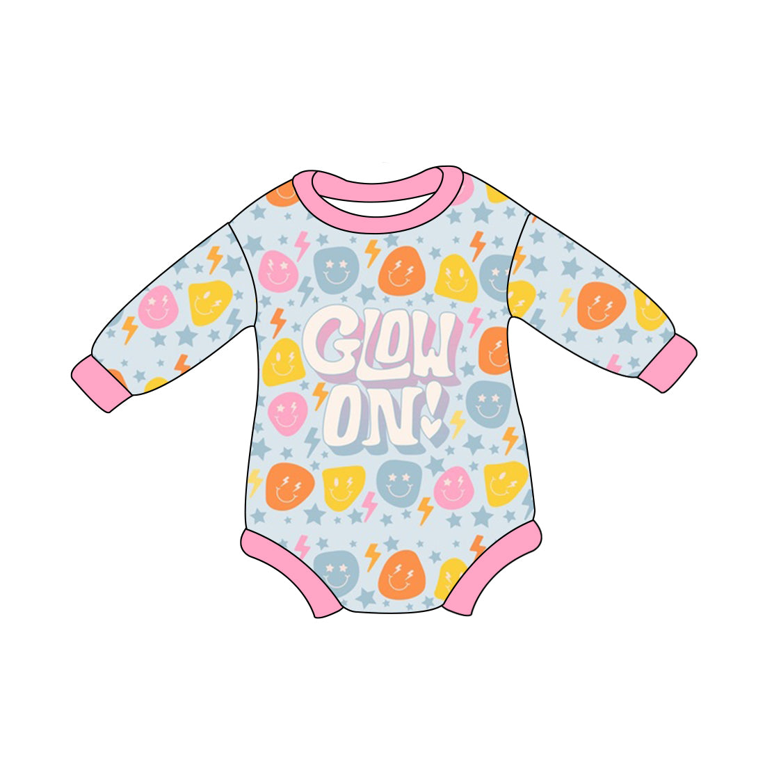 10.15 custom each style moq 5 eta 4-6week Sibling Sister smiley baby girls clothes long sleeve top and long sleeve romper match family design