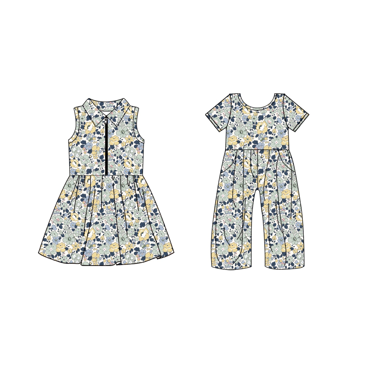 5.5 custom each style moq 5eta 4-6week Sibling Sister baby girl short sleeve yoga dresses and jumpsuit match design
