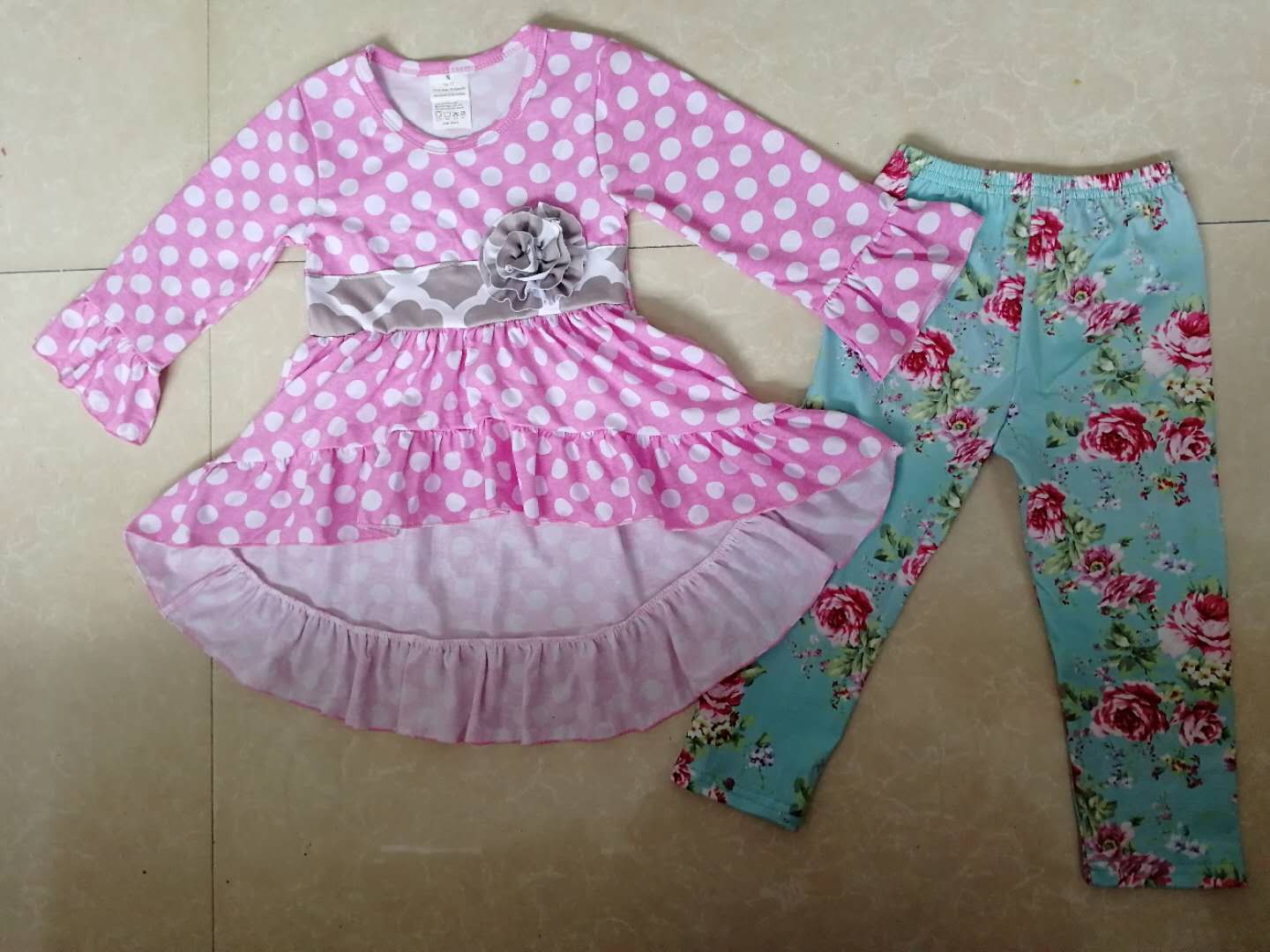 custom moq 5 dot top tunic length and pants outfits flowers pants