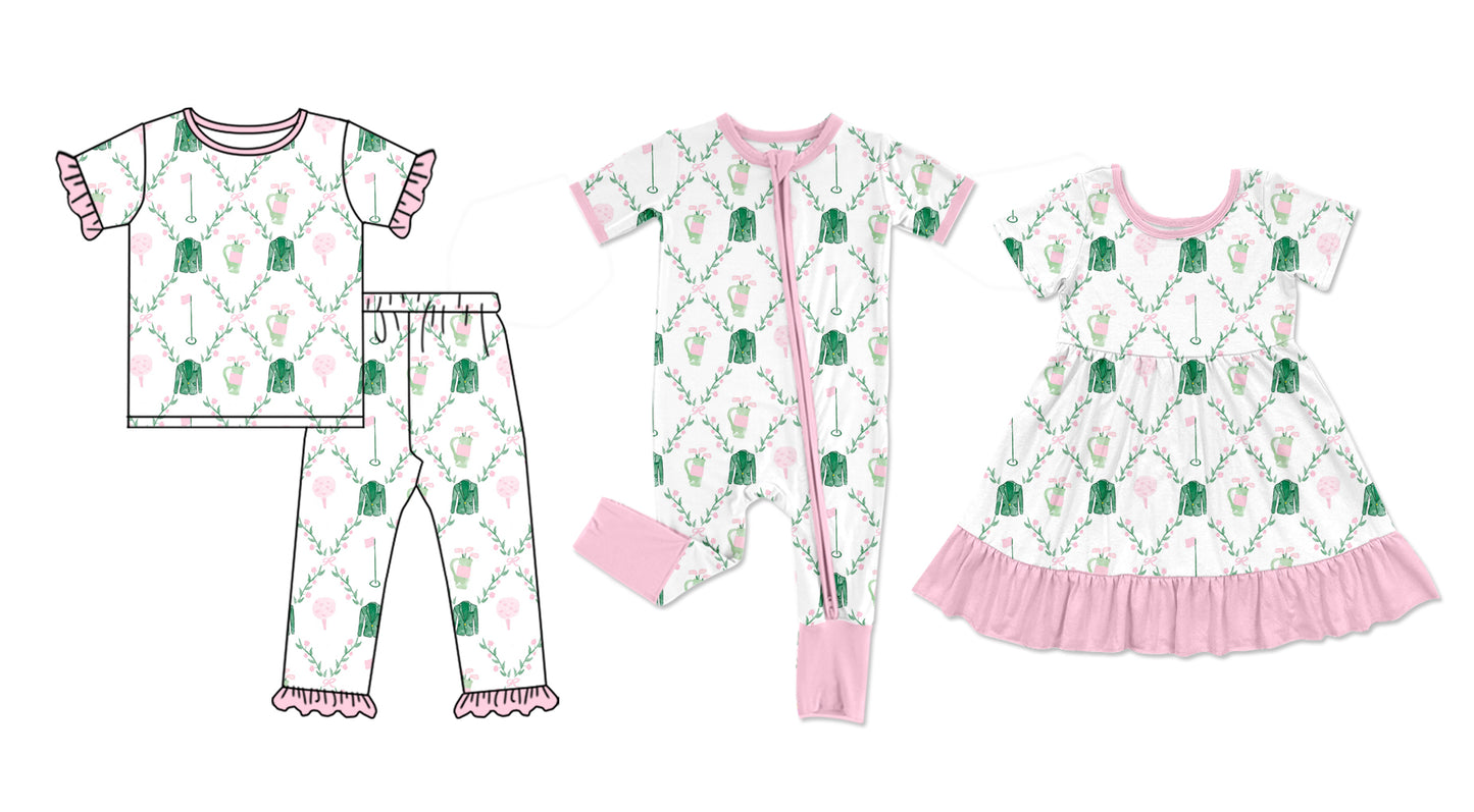 25.10.24 custom each style moq 5 eta 6-8week Sibling Sisters bow floral baby girl short sleeve pants sets and dress and rompers match family design