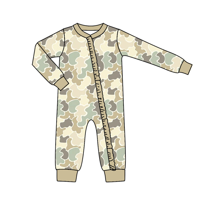 8.6 custom each style moq 5eta 4-6week Sibling Sister camouflage beige baby girls sets and rompers match family design