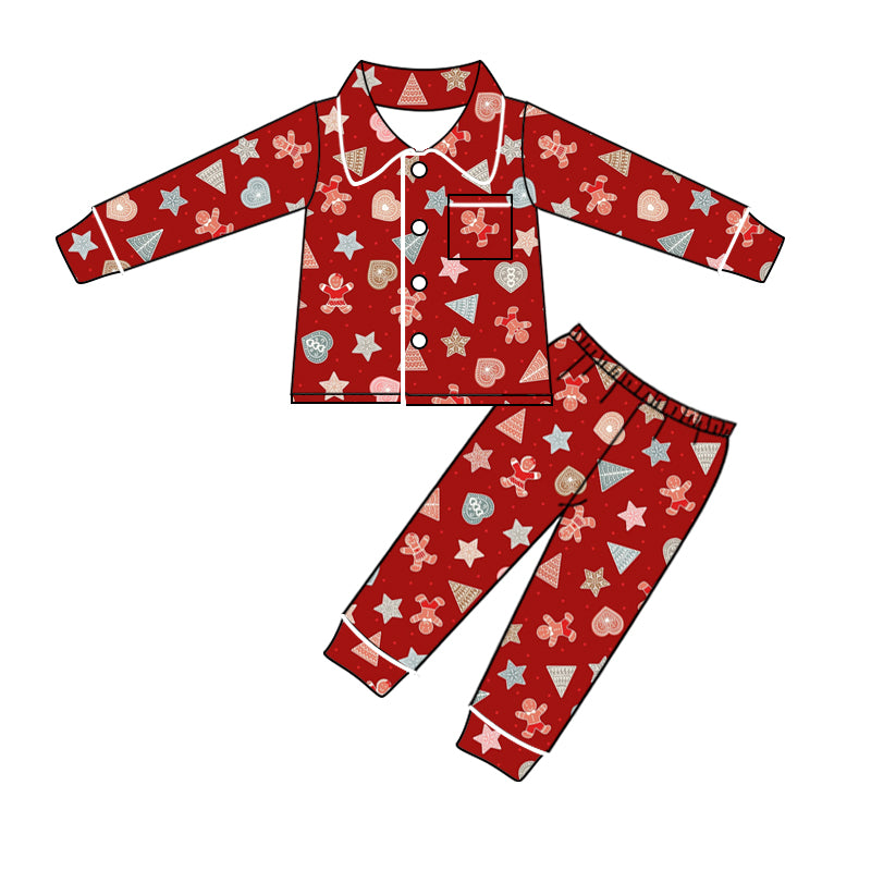 9.13 custom each style moq 5eta 4-6week baby girl clothes Christmas red long sleeve pants sets