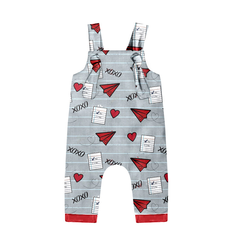 10.15 custom each style moq 5eta 4-6week baby girls clothes xoxo suspender baby girls jumpsuit