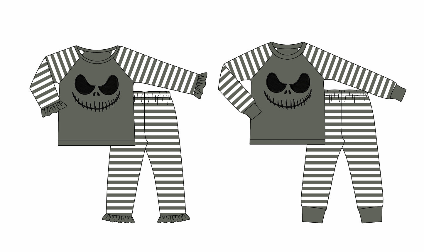 25.8.14 custom each style moq 5eta 4-6week Sibling Sisters baby boy long sleeve pants sets 2 match family design