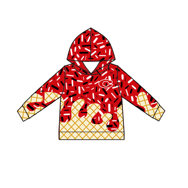 Custom moq 5 mix size milk silk baby girls clothes team red hooded long sleeve tops and skirt and dress and shorts 1 and shorts 2-25.7.3
