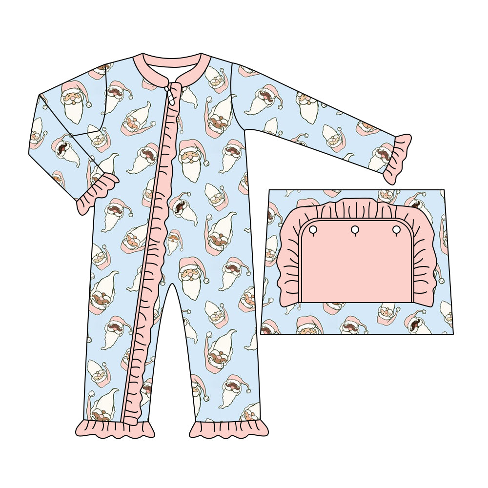 6.10 custom each style moq 5eta 4-6 week Sibling Sister Christmas pink girls pajamas outfits and romper match family design