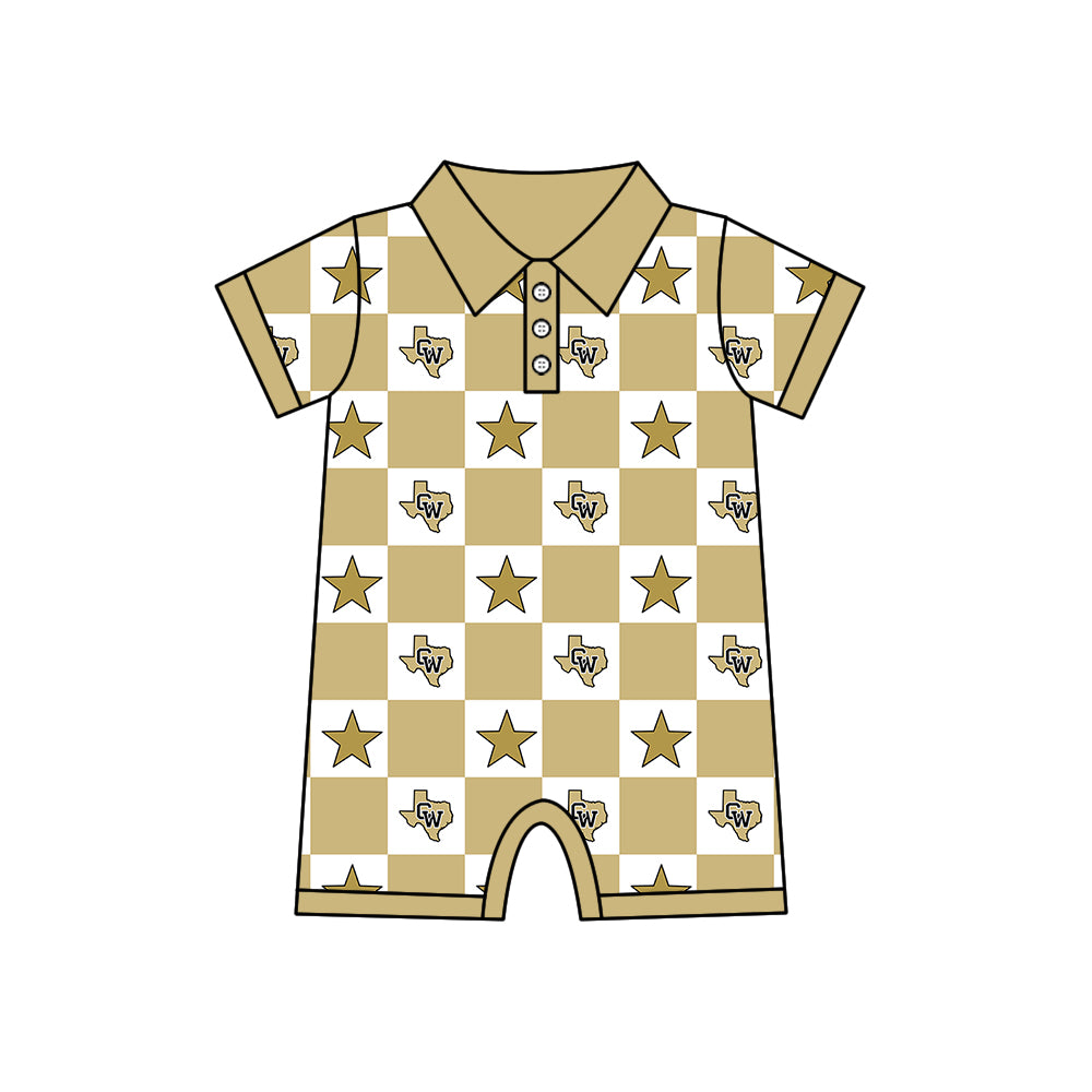 Custom moq 5 mix size milk silk summer teams Baby Girl Light khaki Sleeveless Top Skirts Set Dress And Shorts Yoga Outfit Boy's Short-Sleeved Polo Shirt And Romper