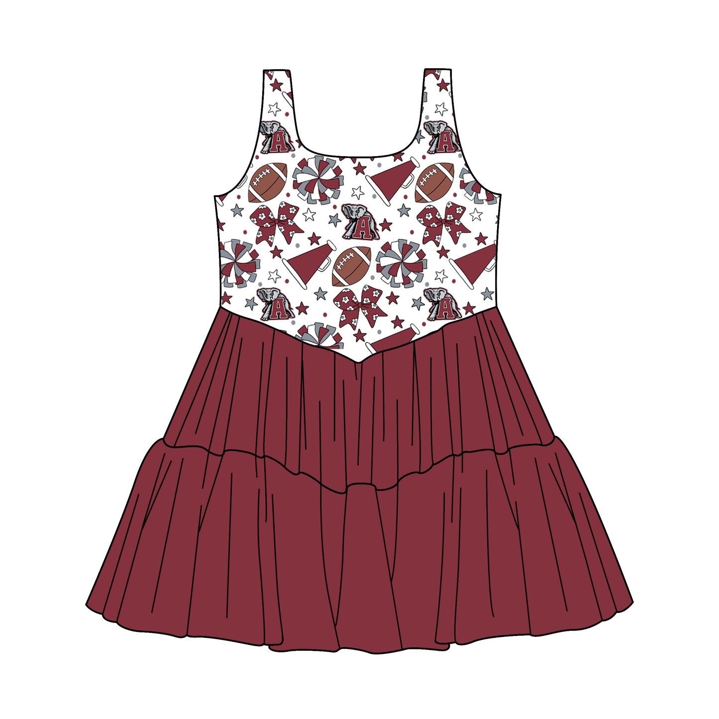 Custom moq 5 mix size milk silk summer teams Baby Girls Red Sleeveless Knee-Length Dress Cute Clothing for Little Girls