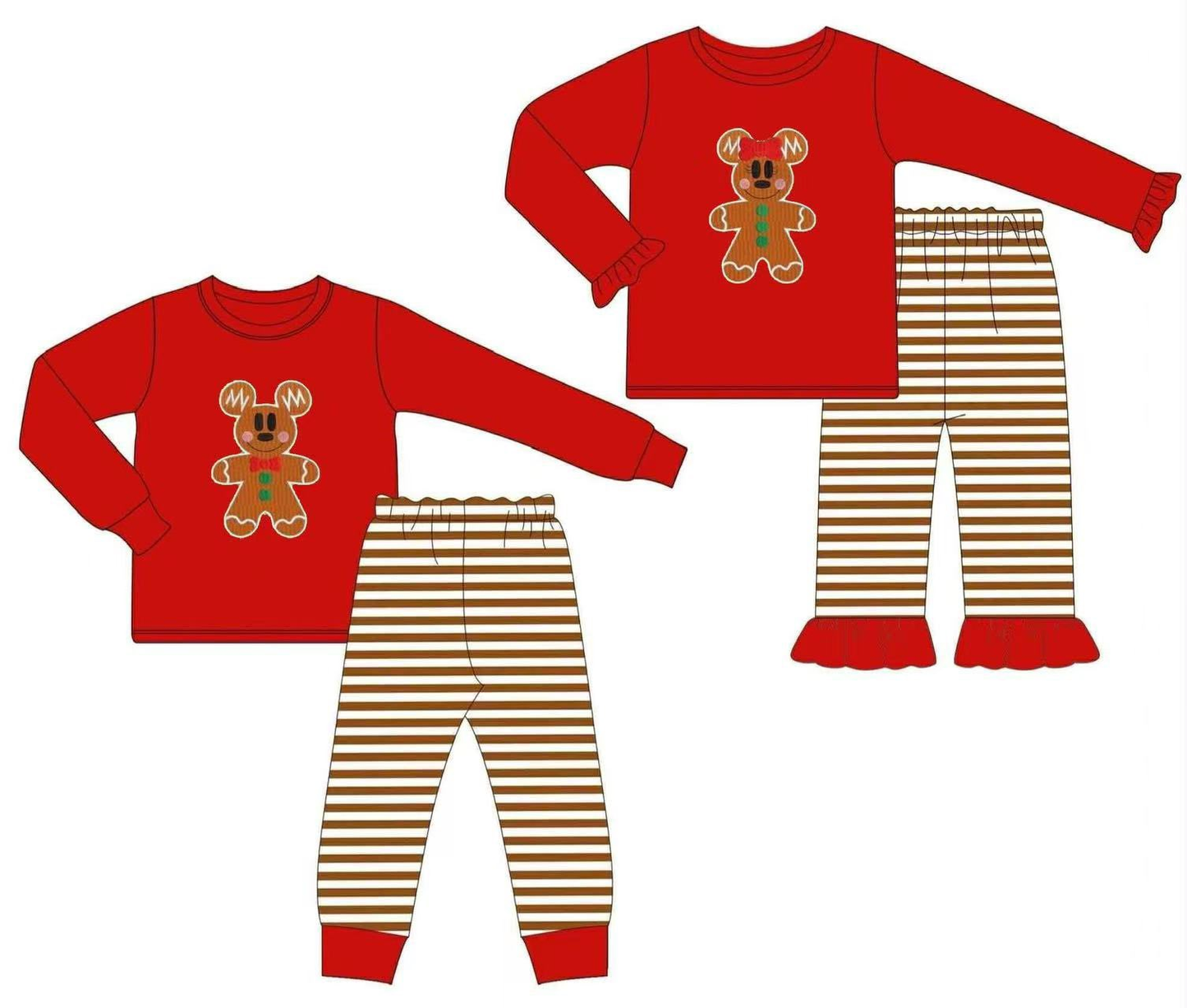 Custom moq 5 each style eta 6-7weeks baby girl clothes Christmas long sleeve pants sets 1 and sets 2-25.7.24