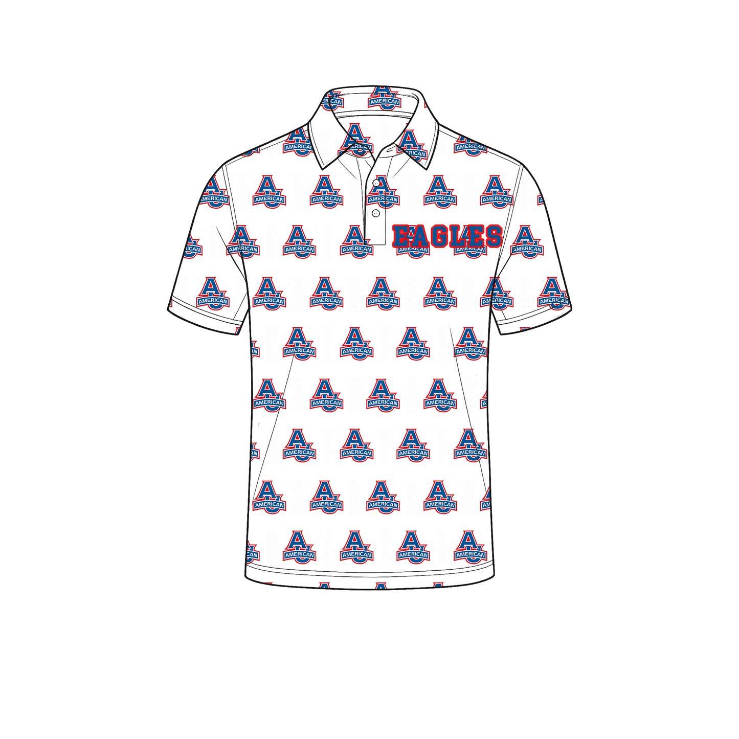 custom moq 5 mix size XY073005 Adult Men White Short Sleeve Polo Shirt Letter Print Team Top