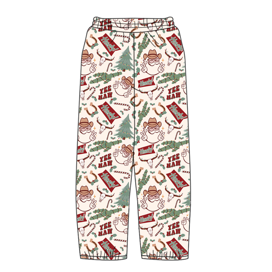Custom moq 8 mix size milk silk summer team baby girls clothes Christmas long sleeve romper and adult pants 2-25.9.27