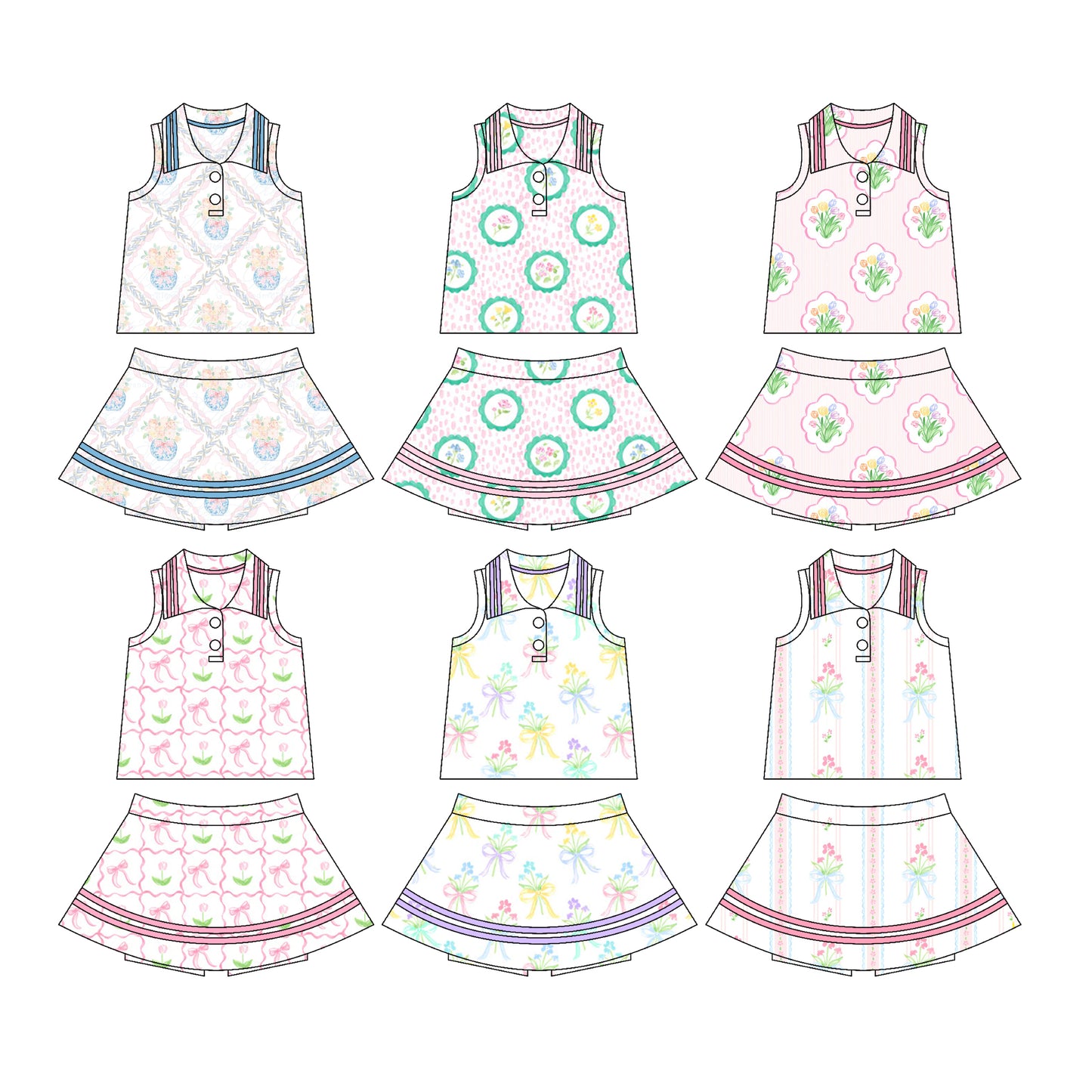 3.27 custom each style moq 5eta 4-6week Sibling Sister baby girls clothes Short sleeve yoga dress 1 and dress 6 match family design