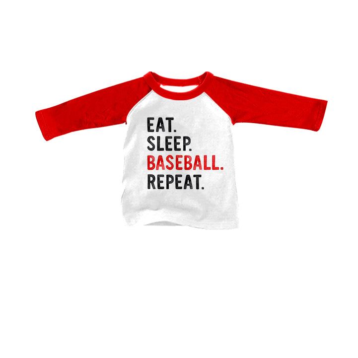 5.9custom moq 5 eta 4-5weeks letter prints white red long sleeves