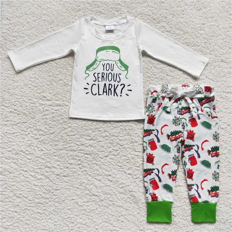 Baby Girls boys YOU SERIOUS SLARK print white Family siblings set