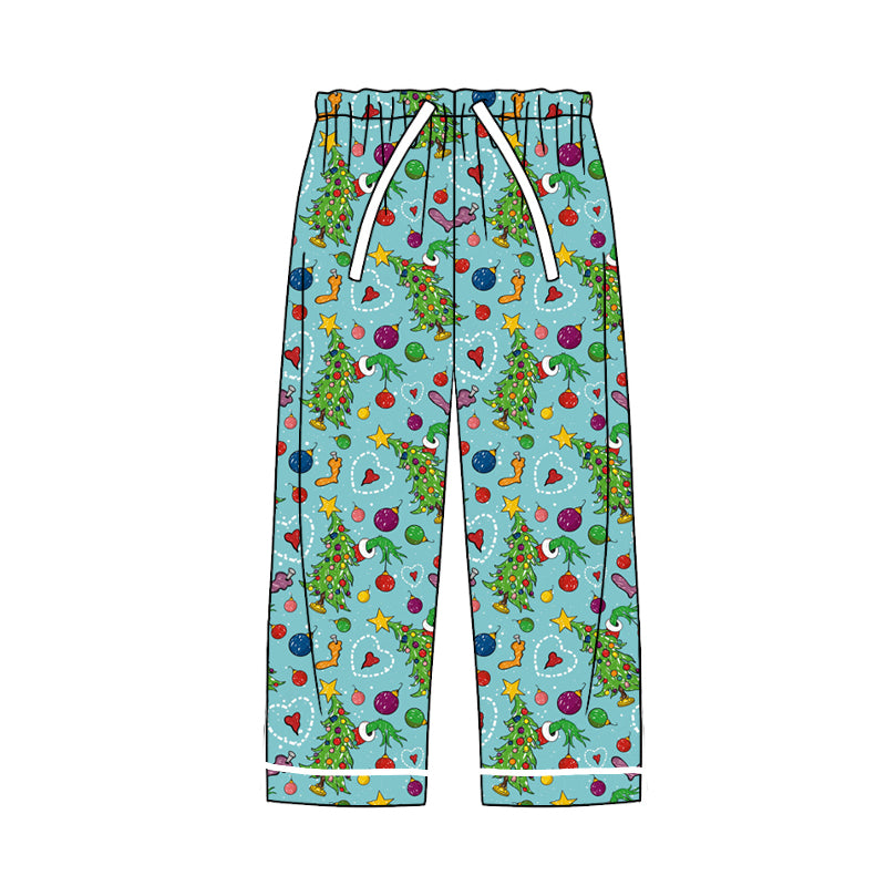 8.29 custom each style moq 5eta 4-6week adult clothes Christmas long pants adult man pants