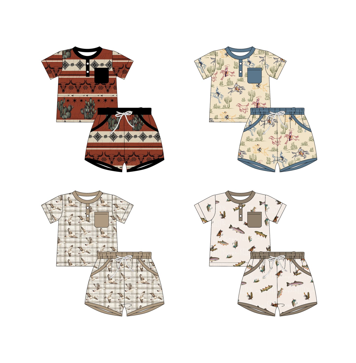 2.11 custom each style moq 5eta 4-6week Sibling Sister baby girls short sleeve shorts sets and set 4 match design
