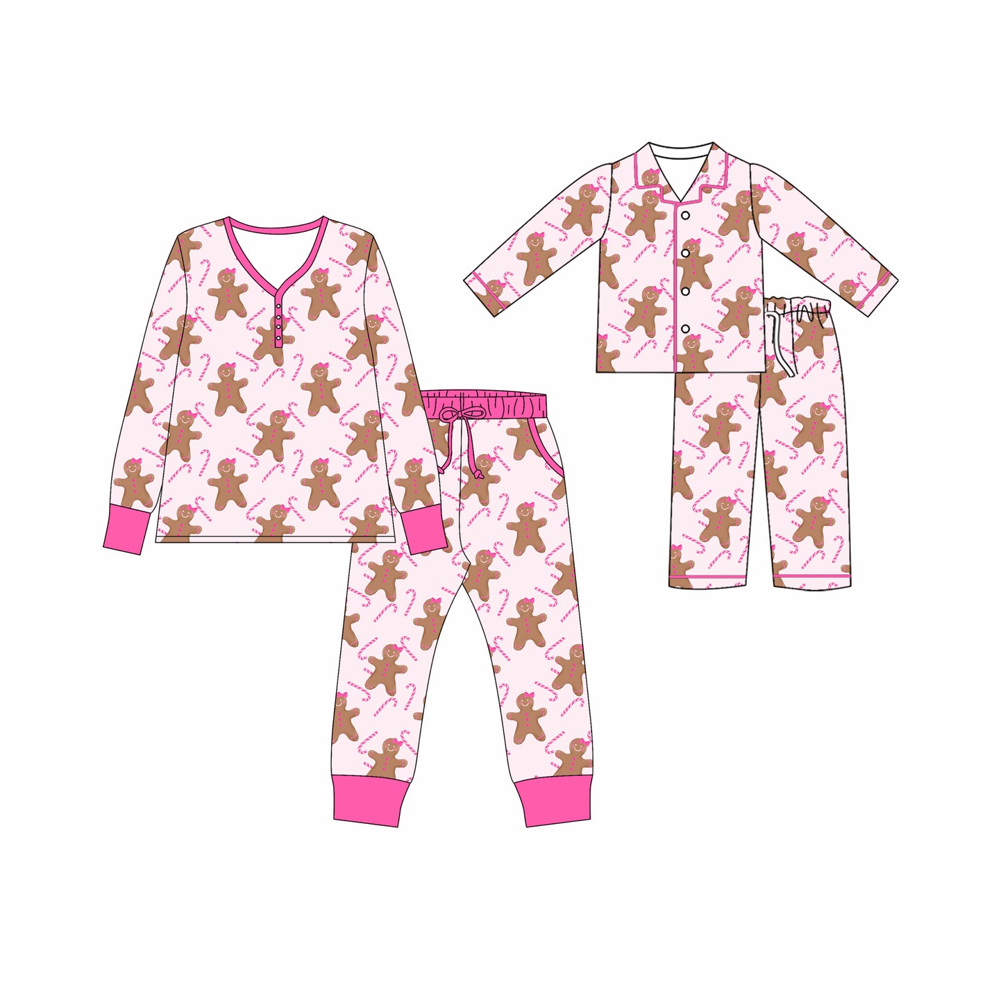 25.5.13 custom each style moq 5eta 4-6week Sibling Sister Christmas long sleeve pants sets and adult sets match design