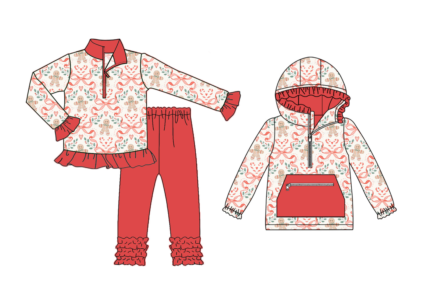 25.8.20 custom each style moq 5eta 4-6week Sibling Sisters Christmas bow baby girl long sleeve pants sets and top match family design