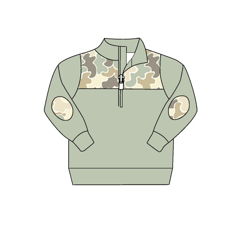8.6 custom each style moq 5 eta 4-6week baby boys clothes camouflage beige long sleeve top