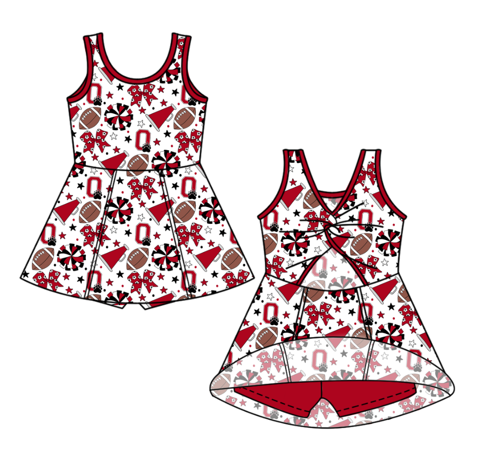 Custom moq 5 mix size milk silk summer teams Baby Girls Stars Bows Shorts Knee-Length Yoga Active Dress Clothing