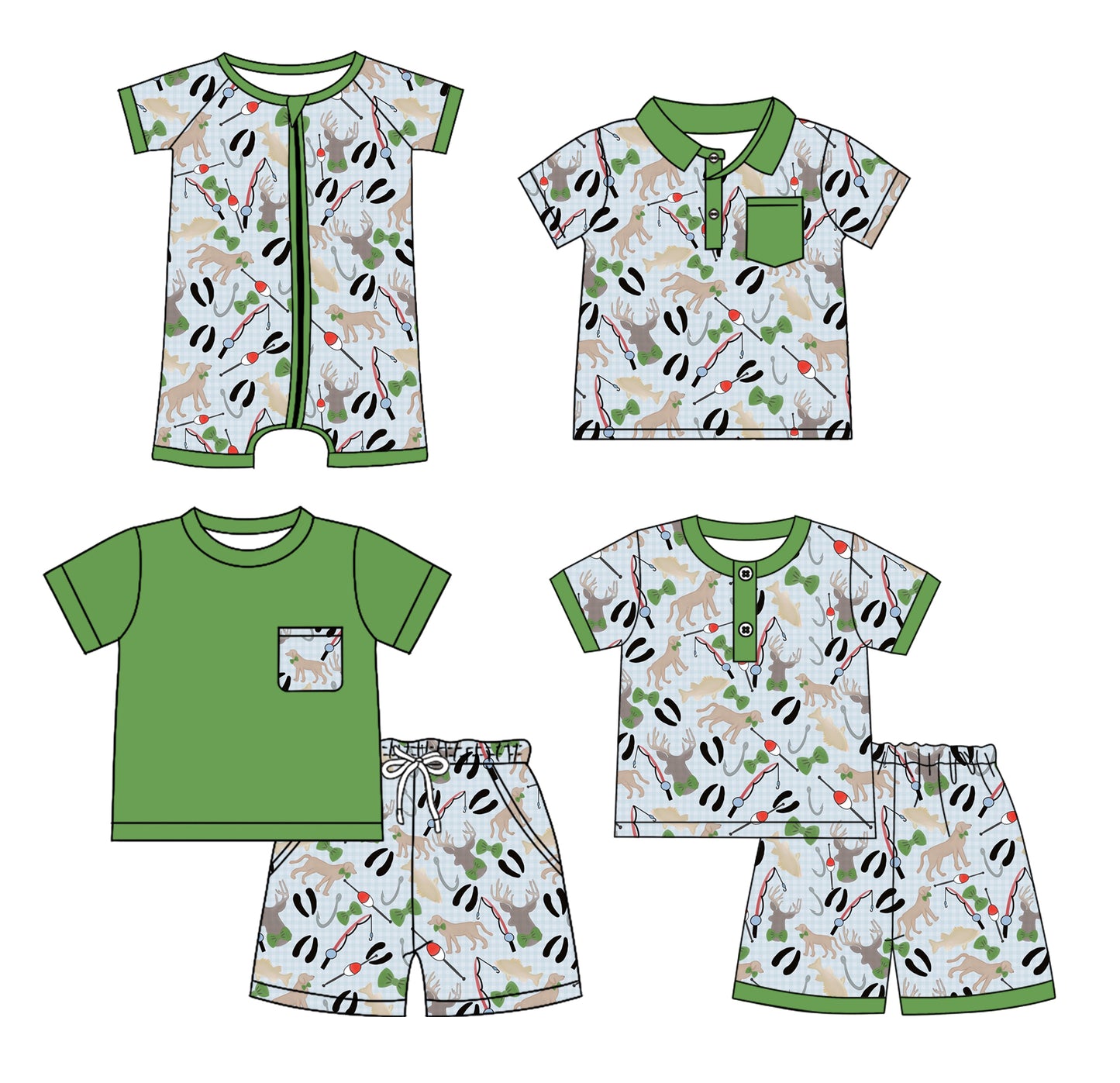 3.4 custom each style moq 5eta 4-6week Sibling Sister puppy baby girl sets 1 and sets 2 and boy rompers and top match family design
