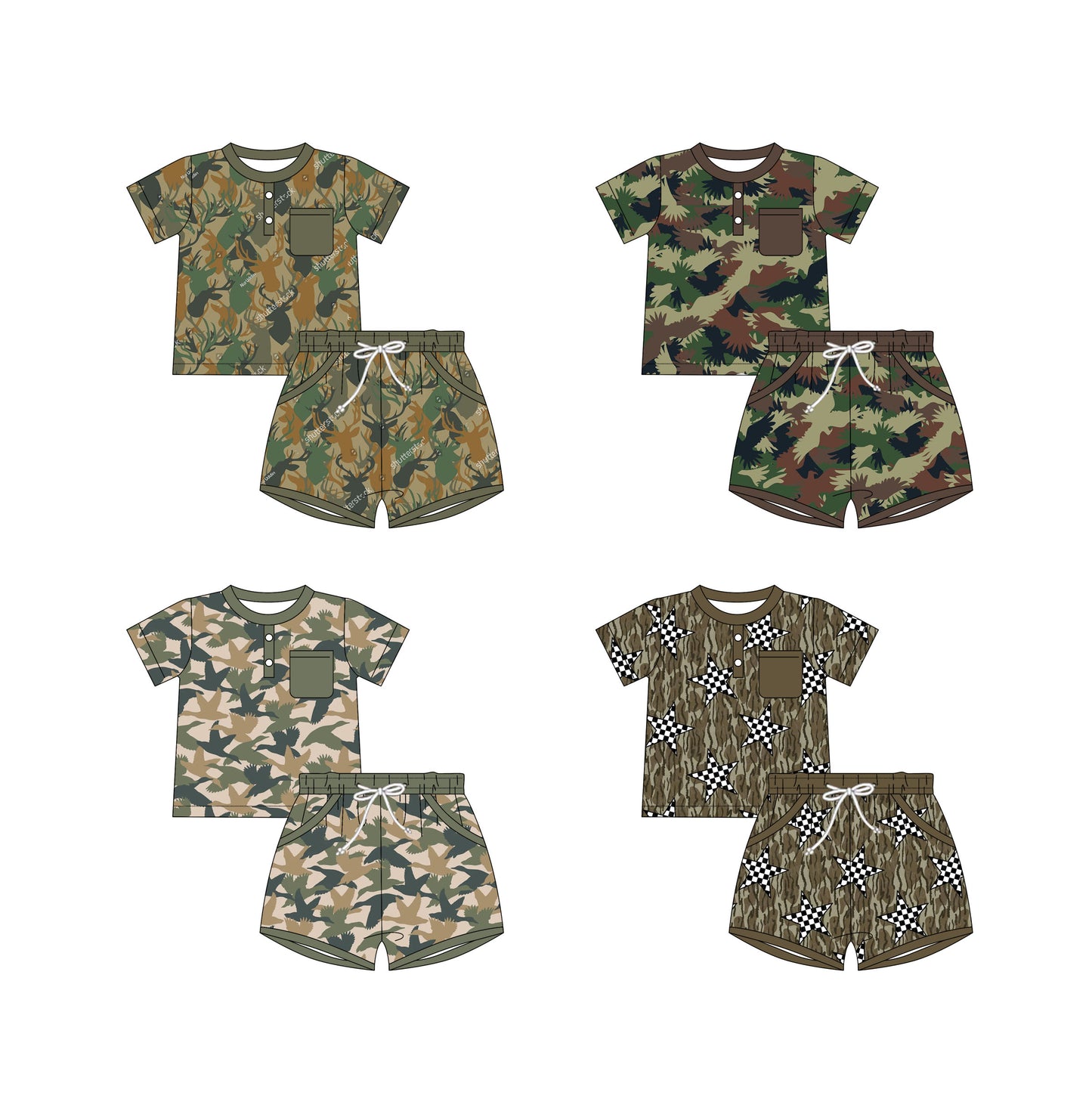 2.11 custom each style moq 5eta 4-6week Sibling Sister baby girls short sleeve shorts sets and set 4 match design