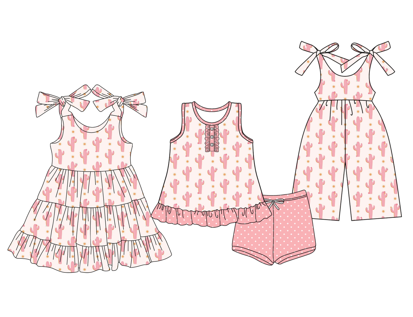 25.5.26 custom each style moq 5eta 4-6week Sibling Sister boots baby girl short sleeve shorts sets and dresses and jumpsuit match design