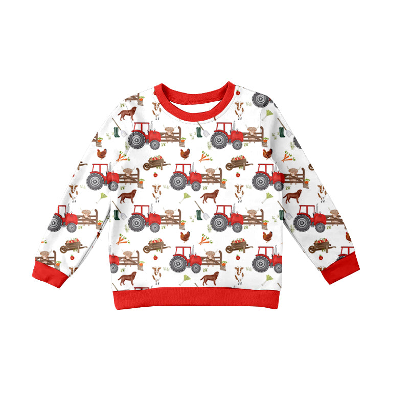 10.16 custom each style moq 5 eta 4-6week baby boys clothes animal red long sleeve top