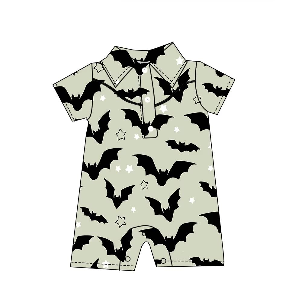 Custom moq 5 each style eta 6-7weeks baby boy clothes bat short sleeve romper-25.8.9